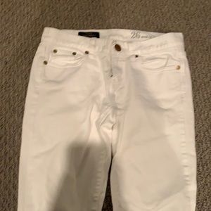 J. Crew white skimny jeans